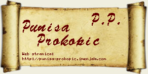 Puniša Prokopić vizit kartica